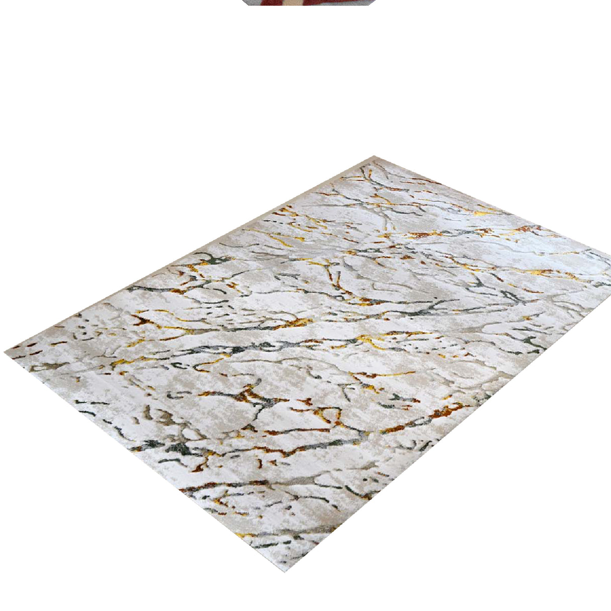 Tapete de Sala Piedras Blanco 120x170cm Clásico Rectangular Suave - TAPETES Y ALFOMBRAS | Bylmo