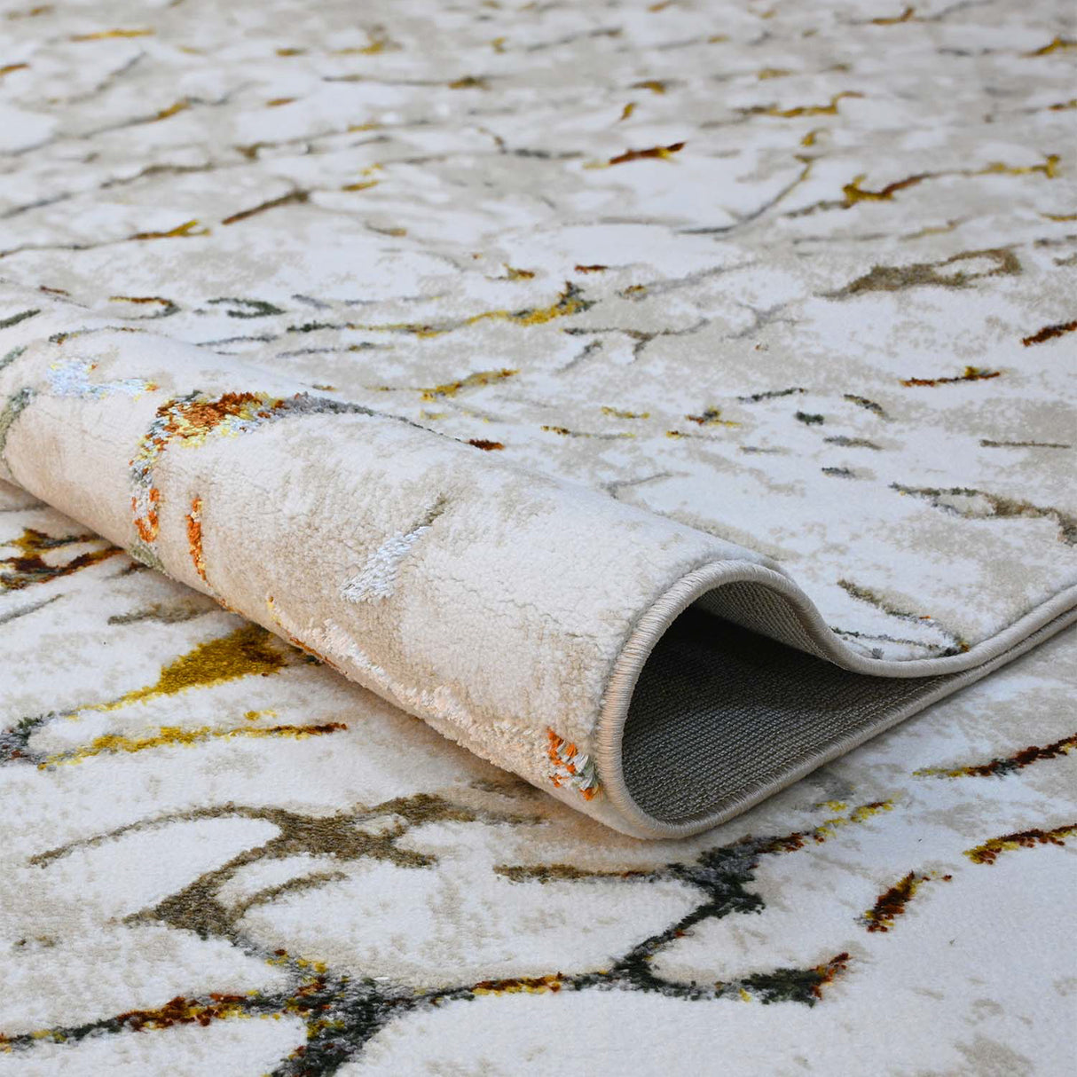 Tapete de Sala Piedras Blanco 120x170cm Clásico Rectangular Suave - TAPETES Y ALFOMBRAS | Bylmo