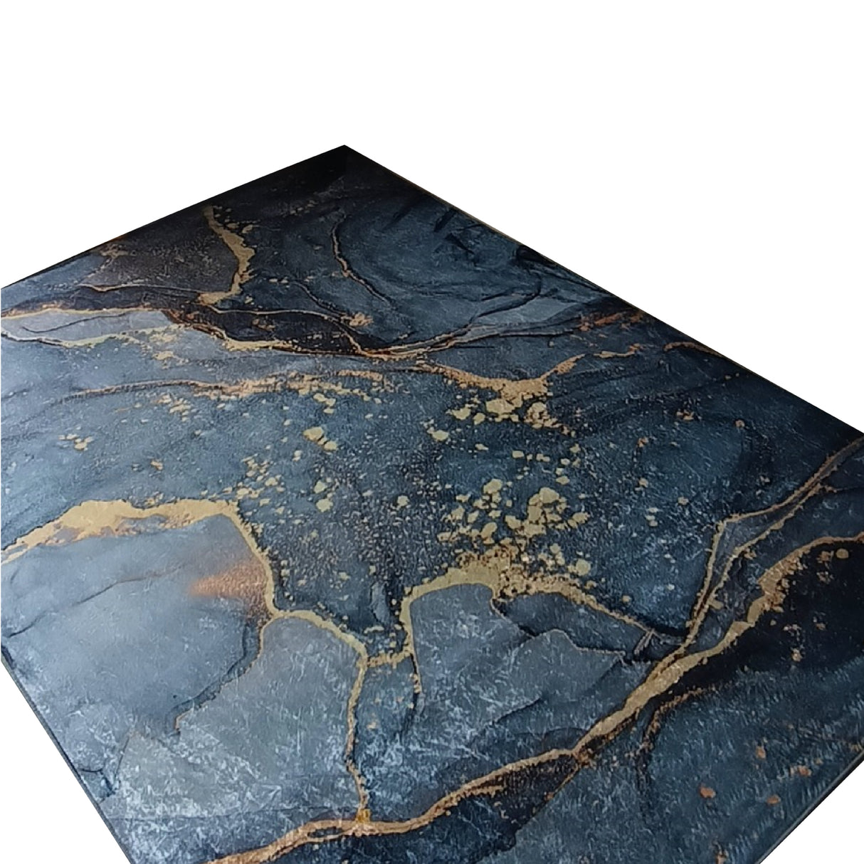 Tapete de Sala Piedras Oro y Gris 200x150cm Clásico Rectangular Suave - TAPETES Y ALFOMBRAS | Bylmo