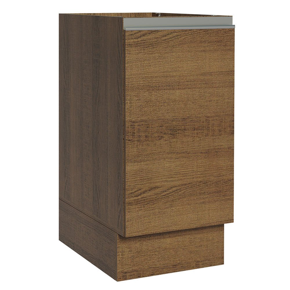 Mueble Inferior de Cocina Glamy Marron 35x81cm sin Mesón y sin Pozuelo - MUEBLES INFERIORES DE COCINA | Bylmo