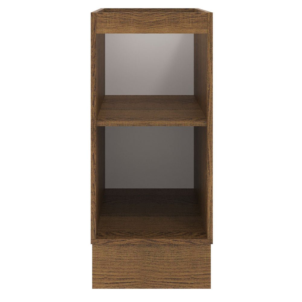 Mueble Inferior de Cocina Agata Marron y Crema 35x81cm sin Mesón y sin Pozuelo - MUEBLES INFERIORES DE COCINA | Bylmo