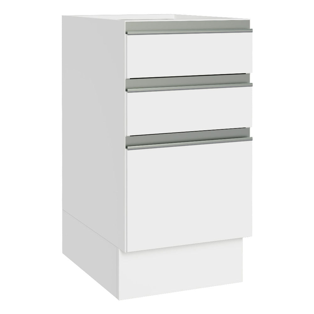 Mueble Inferior de Cocina Glamy Blanco 40x81cm sin Mesón y sin Pozuelo - MUEBLES INFERIORES DE COCINA | Bylmo