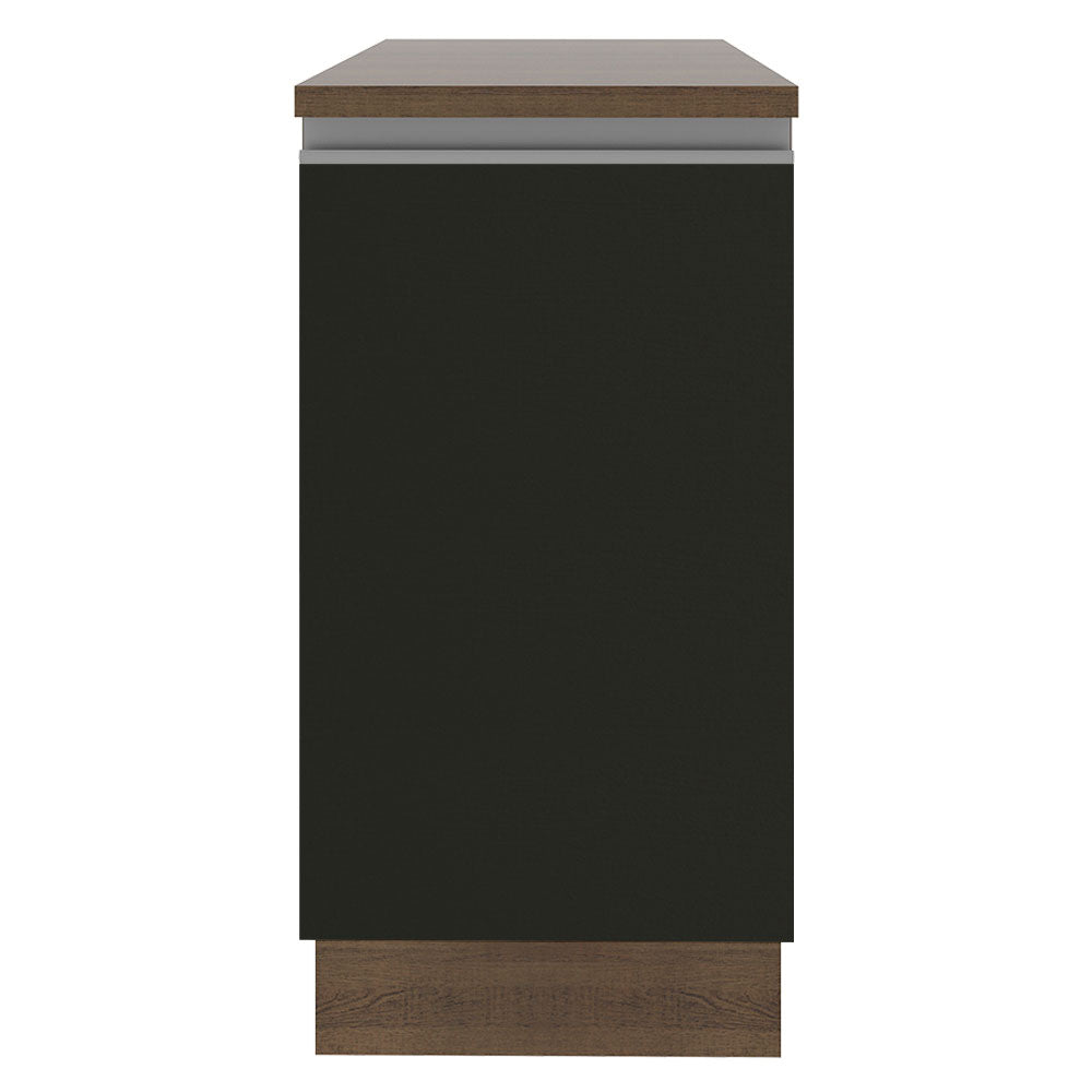 Mueble Inferior de Cocina Glamy Marron y Negro 40x84cm sin Mesón y sin Pozuelo - MUEBLES INFERIORES DE COCINA | Bylmo