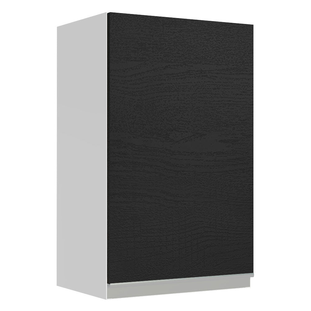 Mueble Superior de Cocina Glamy Blanco y Negro 40x66cm con Dos Entrepaños y con Una Puerta - MUEBLES SUPERIORES DE COCINA | Bylmo