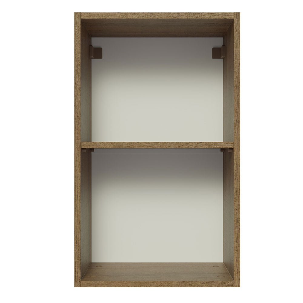 Mueble Superior de Cocina Glamy Marron y Negro 40x66cm con Dos Entrepaños y con Una Puerta - MUEBLES SUPERIORES DE COCINA | Bylmo