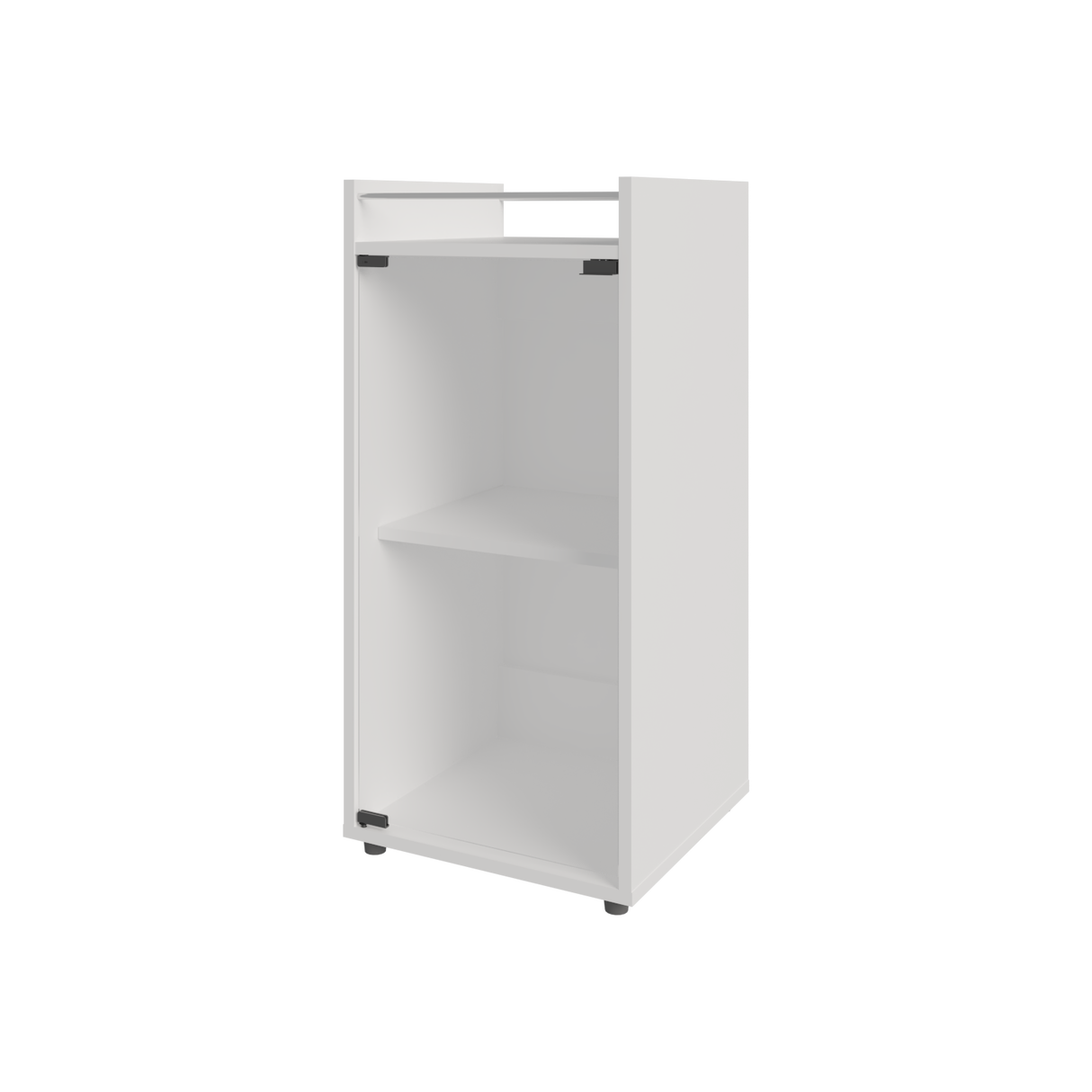Mini Bar Theba Blanco 38.1x81.3cm sin Cajones y con Tres Comparrtimientos - BARES | Bylmo
