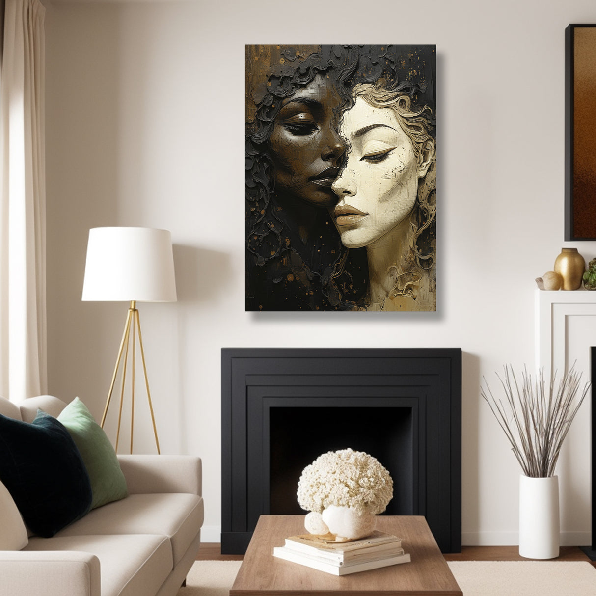 Cuadro decorativo Moderno Tierra y Luna 82x112cm - CUADROS | Bylmo