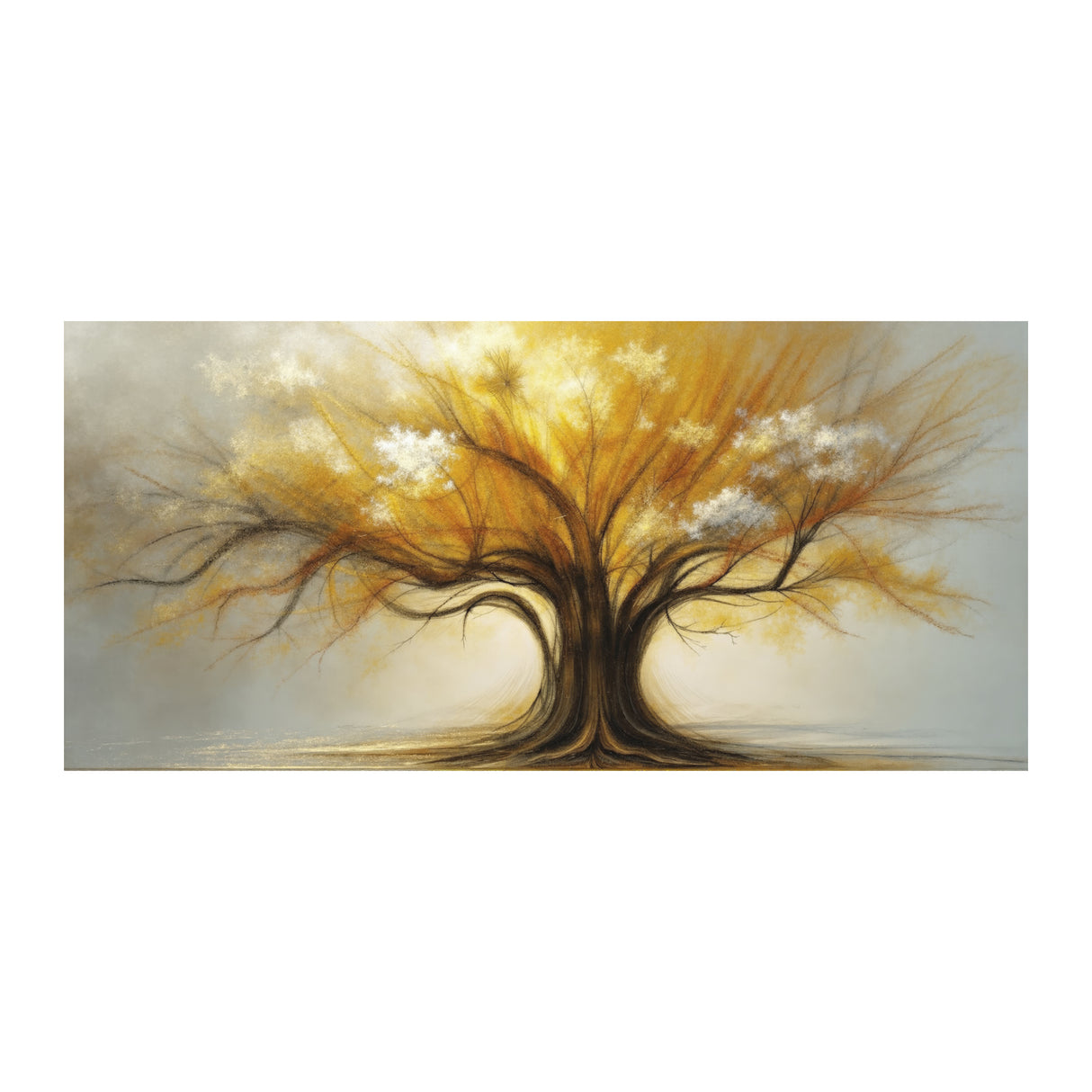 Cuadro decorativo Moderno Raíces de Oro 120x57cm - CUADROS | Bylmo