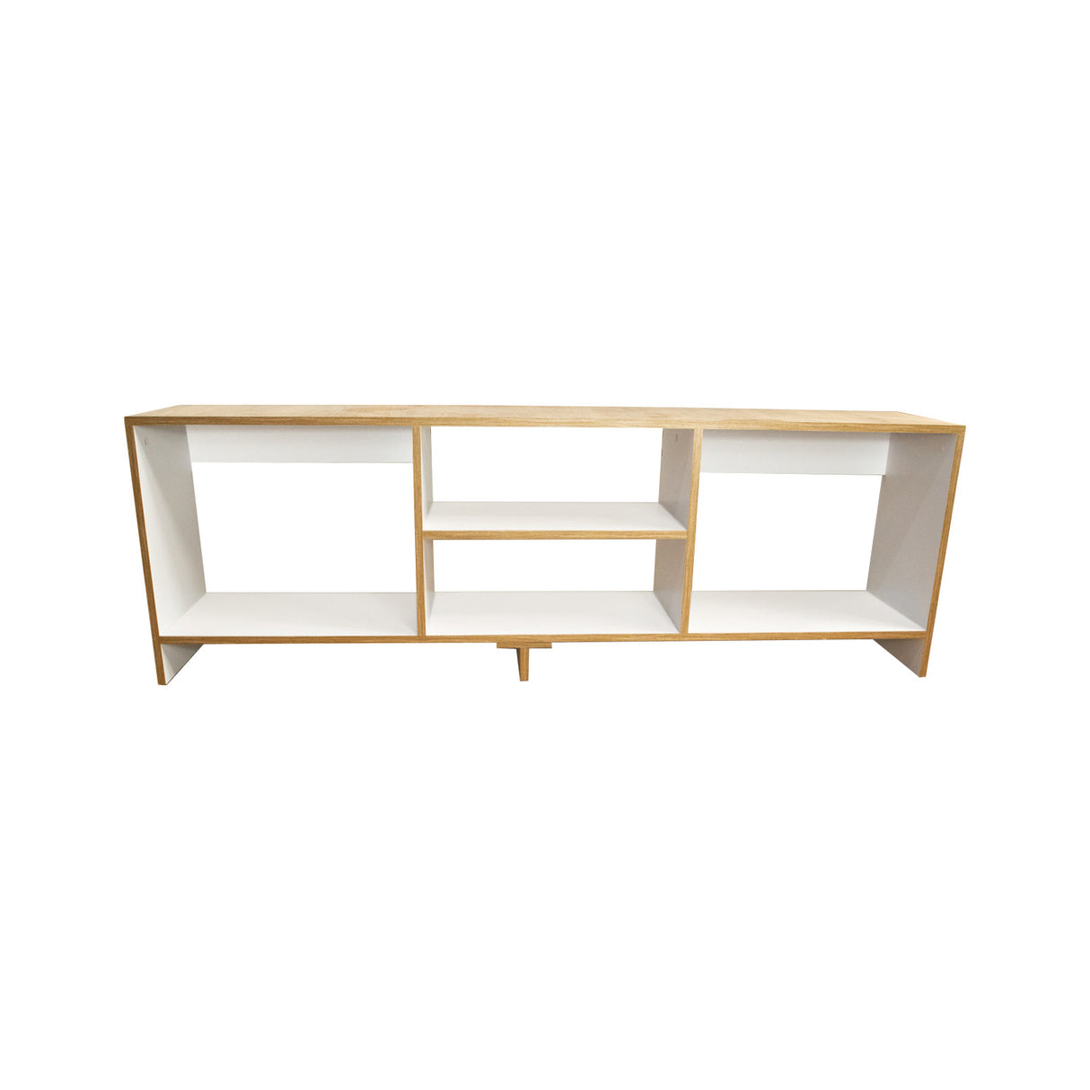 Combo Mueble de TV con Puff Eco Plus Fresno 150x50cm Para TV Hasta 65 Pulgadas con Cuatro Compartimientos - MUEBLES DE TV | Bylmo