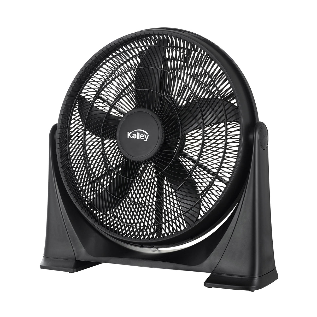 Ventilador de Piso Kalley Negro 61.2x61.4cm De Cinco Aspas con Tres Velocidodes y con Inclinación - VENTILADORES | Bylmo