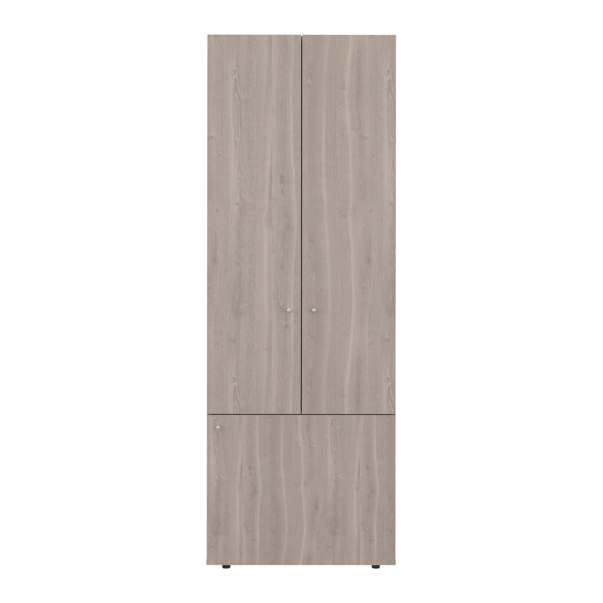 Closet Tuhogar Bardolino y Blanco 60x170cm con Cuatro Compartimientos y con Tres Puertas - CLOSETS | Bylmo