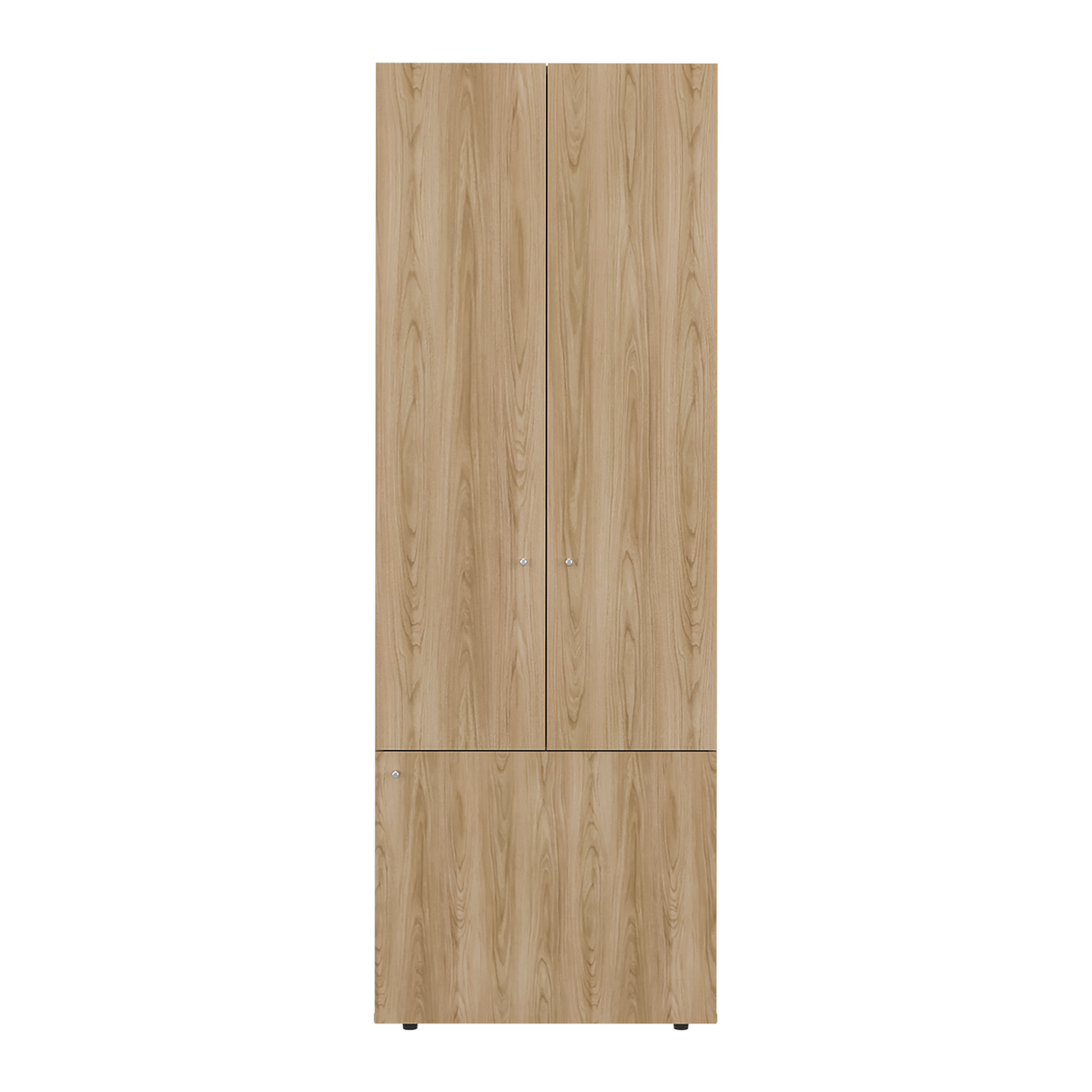 Closet Tuhogar Fresno y Blanco 60x170cm con Cuatro Compartimientos y con Tres Puertas - CLOSETS | Bylmo