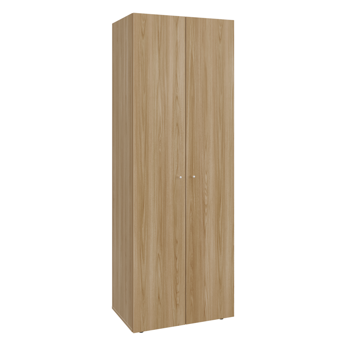 Closet Tuhogar Fresno y Blanco 60x170cm con Cuatro Compartimientos y con Dos Puertas - CLOSETS | Bylmo