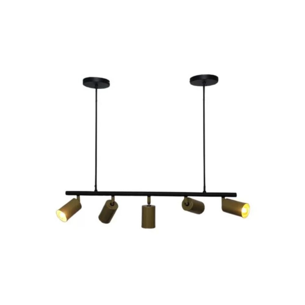 Lámpara de Techo Colgante Corinto Negro y Cobre 13x8cm Ajustable con Bombilla LED - LAMPARAS DE TECHO | Bylmo