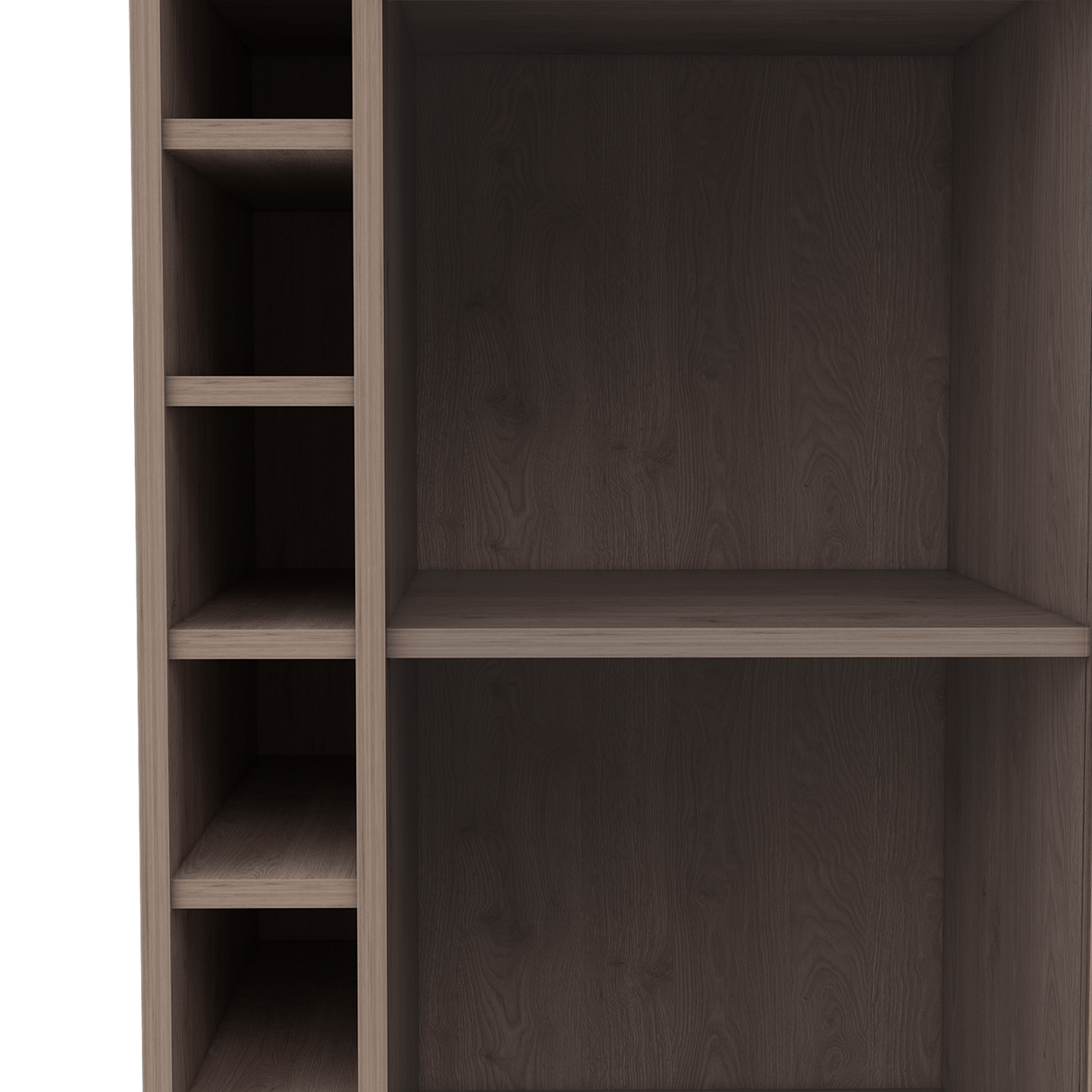 Bar Dukat Ceniza 55x89cm con Cuatro Compartimientos y con Seis Portabotellas - BARES | Bylmo