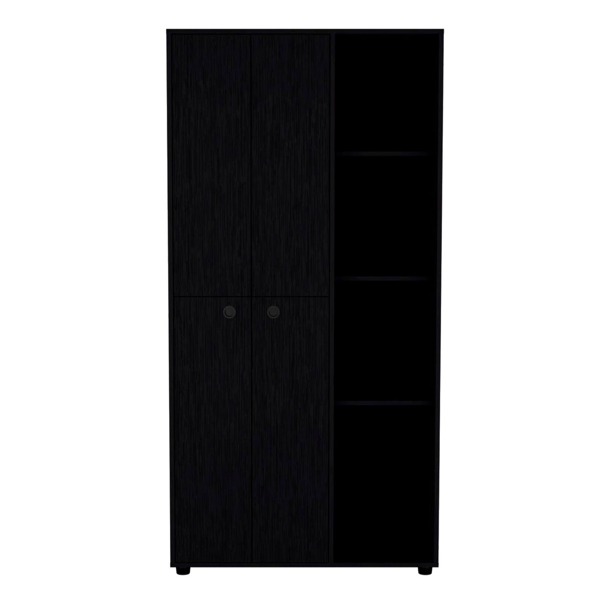 Closet Misuri Wengue 90x182cm con Un Cajón y Siete Compartimientos - CLOSETS | Bylmo