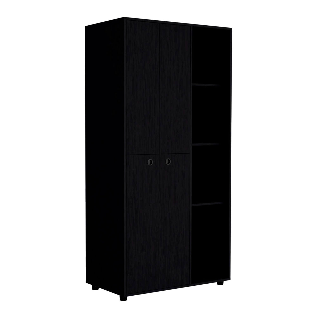 Closet Misuri Wengue 90x182cm con Un Cajón y Siete Compartimientos - CLOSETS | Bylmo