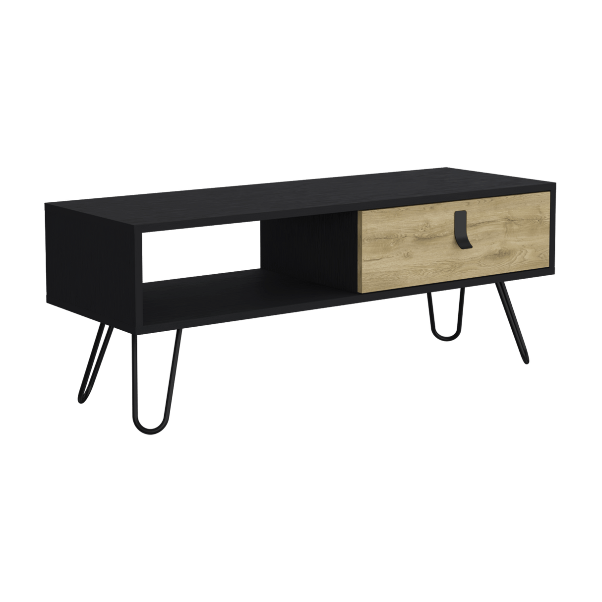 Mesa De Centro Huna Wengue 104x40.4cm Rectangular Con Patas - MESAS DE CENTRO | Bylmo