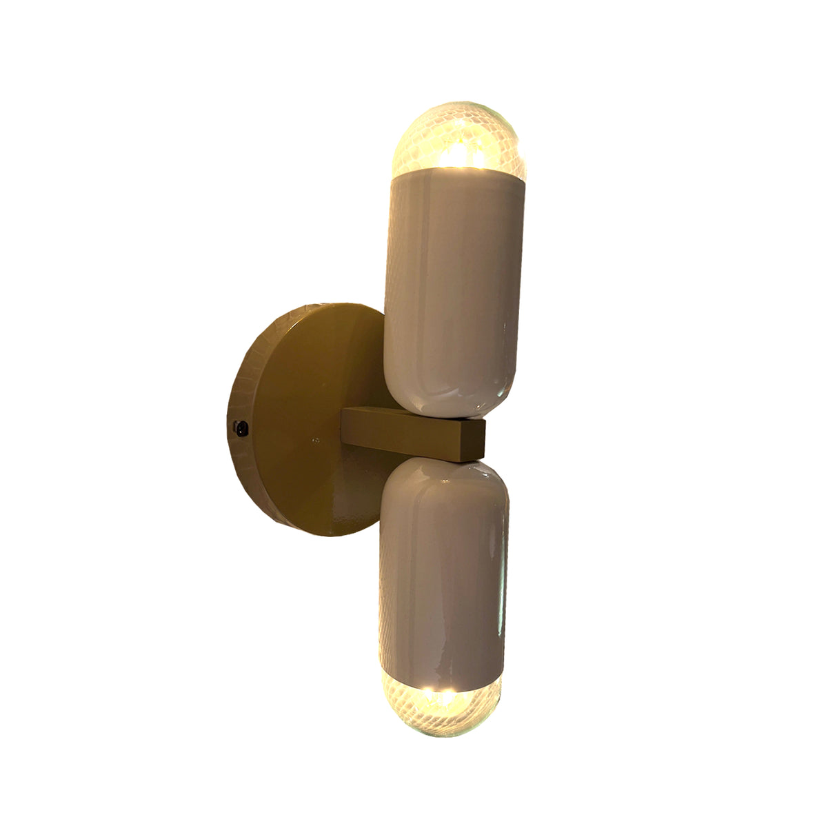 Lámpara de Pared Led Punal Dorado 13x23cm de de Dos Luces sin Bombilla - LAMPARAS DE PARED | Bylmo