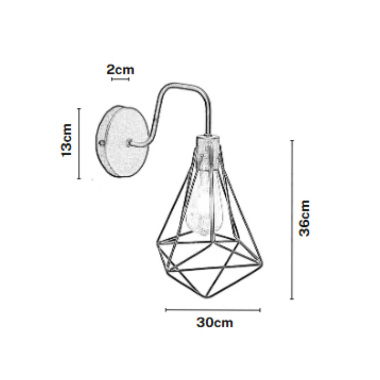 Set x 2 Lámparas de Pared Led Breanda Negro 30x36cm de de Una Luz sin Bombilla - LAMPARAS DE PARED | Bylmo