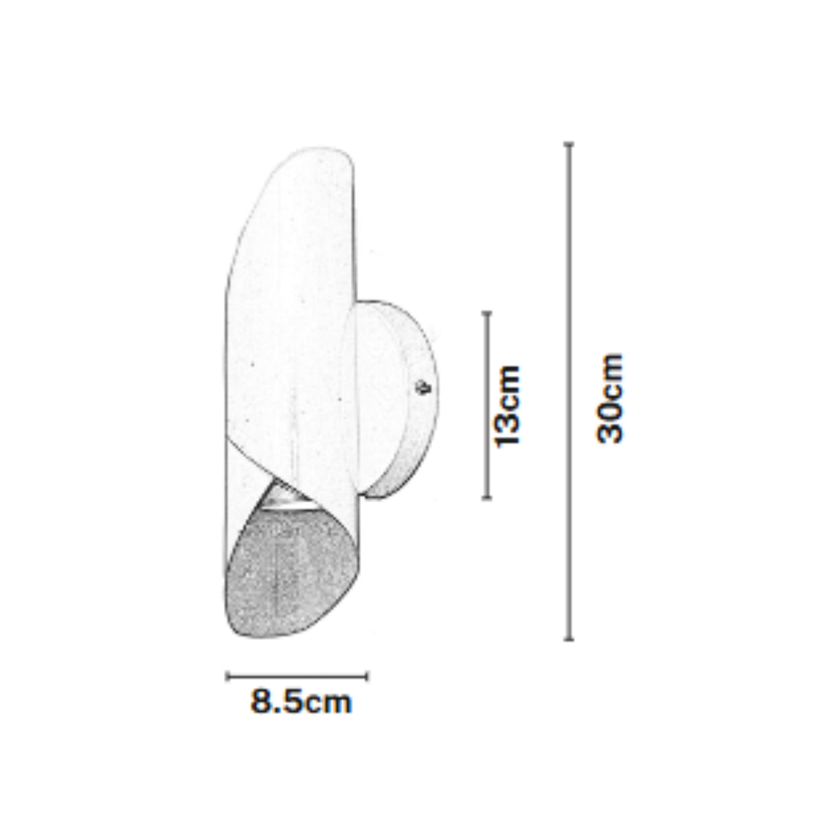 Set x 2 Lámparas de Pared Led Pergamino Blanco y Madera 13x30cm de de Dos Luces sin Bombilla - LAMPARAS DE PARED | Bylmo