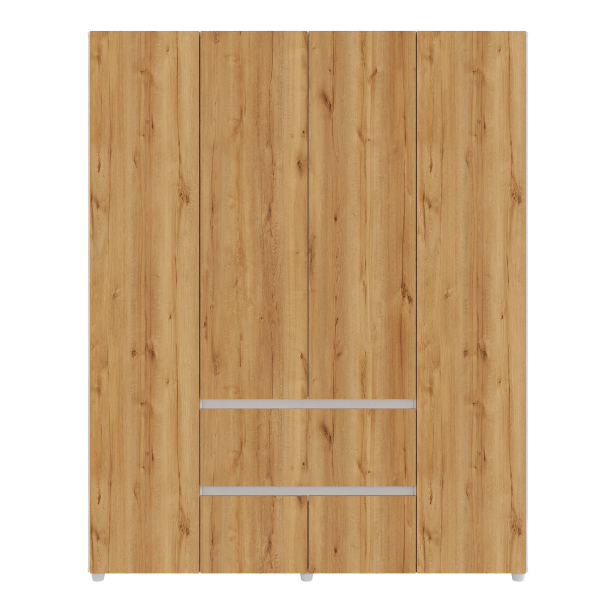 Closet Lemnos Duna y Blanco 160x200cm con Dos Cajones y con Ocho Compartimientos - CLOSETS | Bylmo