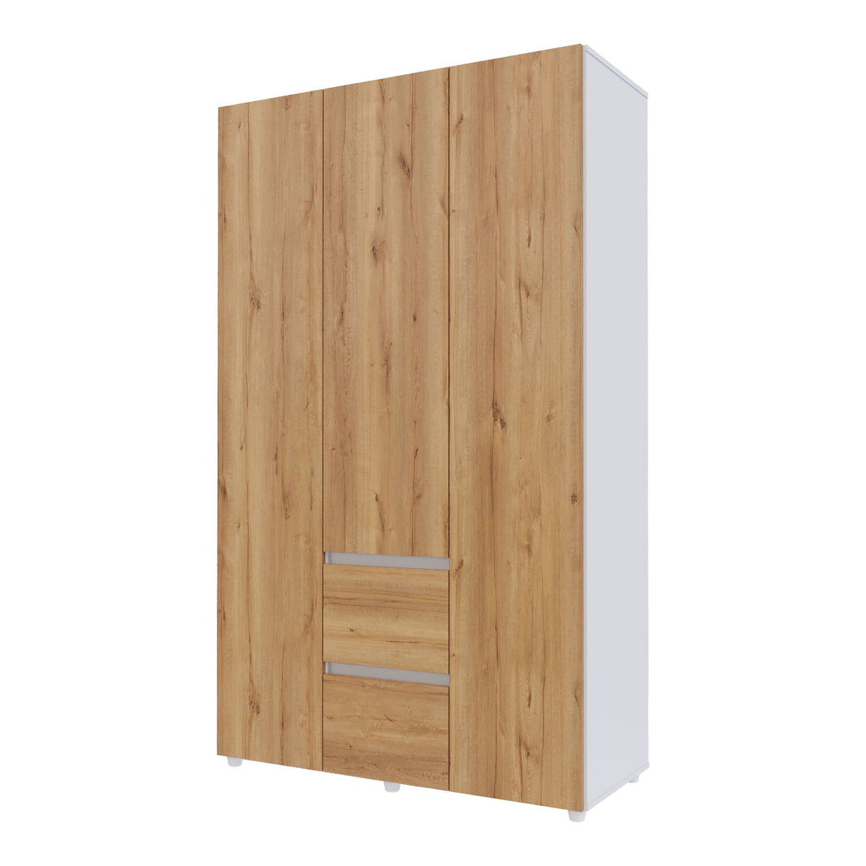 Closet Lemnos Duna y Blanco 120x200cm con Un Cajón y con Siete Compartimientos - CLOSETS | Bylmo