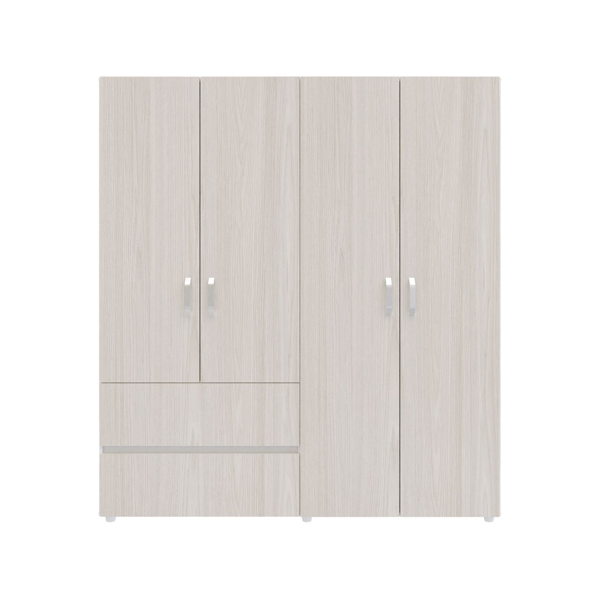 Closet Malabo Niebla y Blanco 180x200cm con Dos Cajones y con Tres Compartimientos - CLOSETS | Bylmo