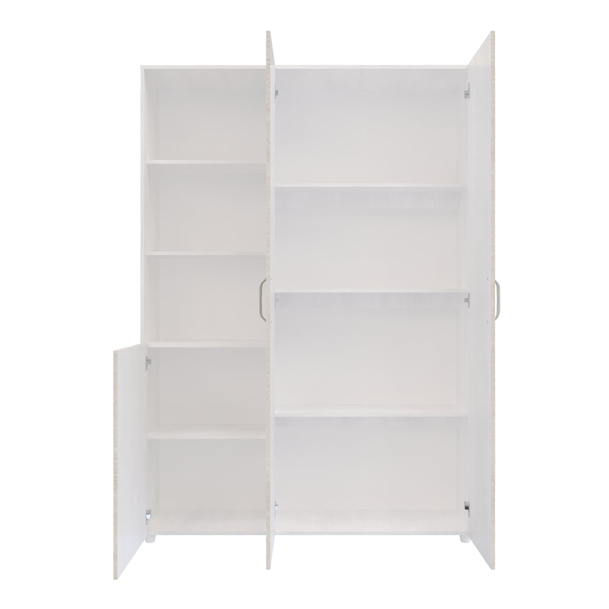 Closet Jazmin Blanco y Niebla 140x200cm sin Cajones y con Nueve Compartimientos - CLOSETS | Bylmo