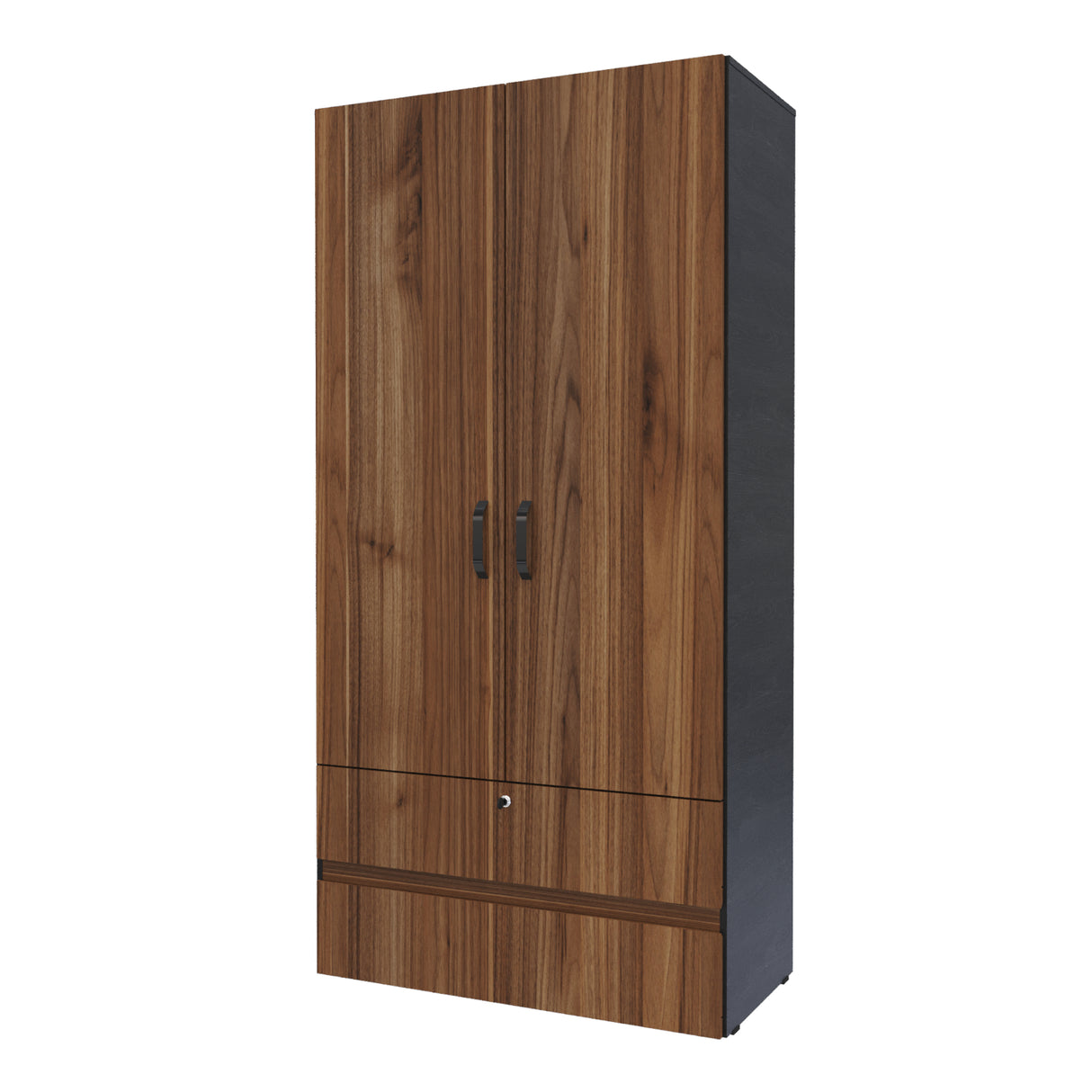 Closet Tripoli Wengue y Duna 100x200cm con Dos Cajones y con Dos Compartimientos - CLOSETS | Bylmo