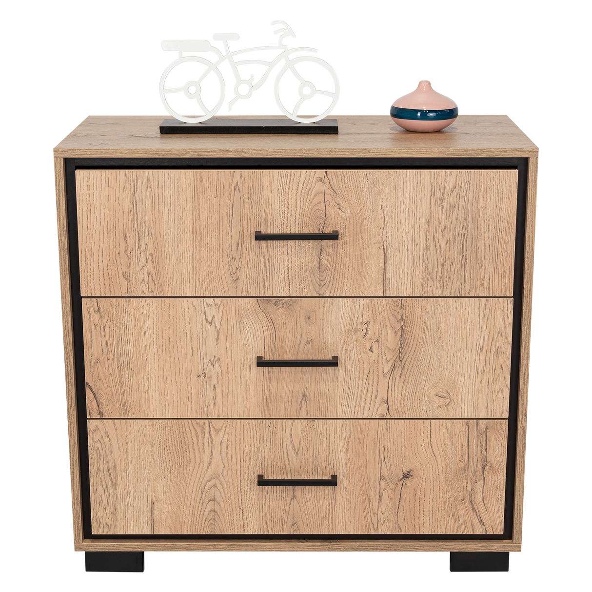 Cajonera Terra Macadamia 79.1x77cm de Tres Hileras con Tres Cajones - CAJONERAS Y COMODAS | Bylmo