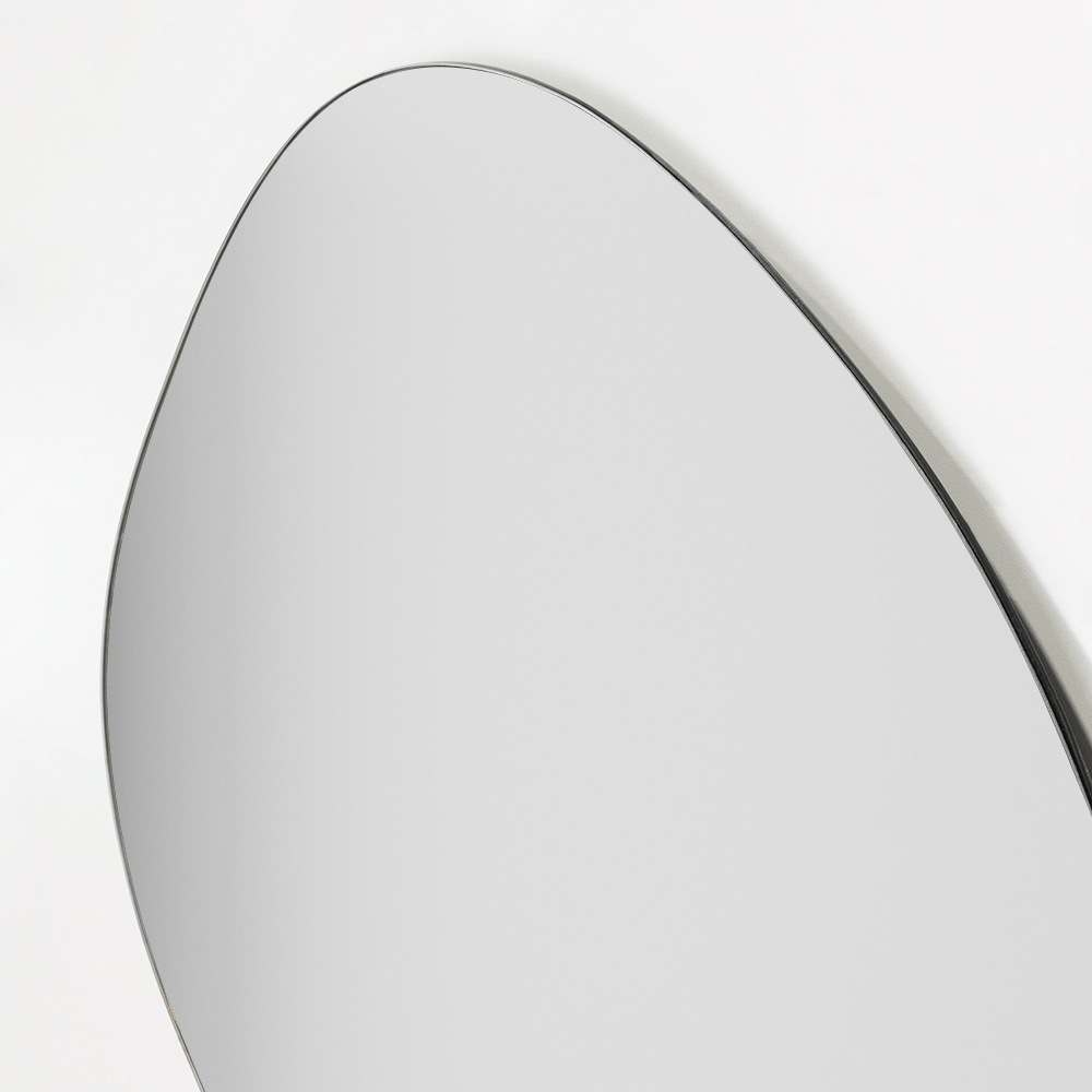 Espejo de Baño Saona Gris 64x50cm Asimetrico sin Marco - ESPEJOS DE BANHO | Bylmo