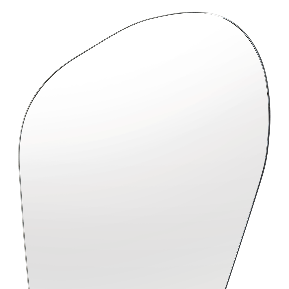 Espejo de Baño Baikal Gris 60x80cm Asimetrico sin Marco - ESPEJOS DE BANHO | Bylmo