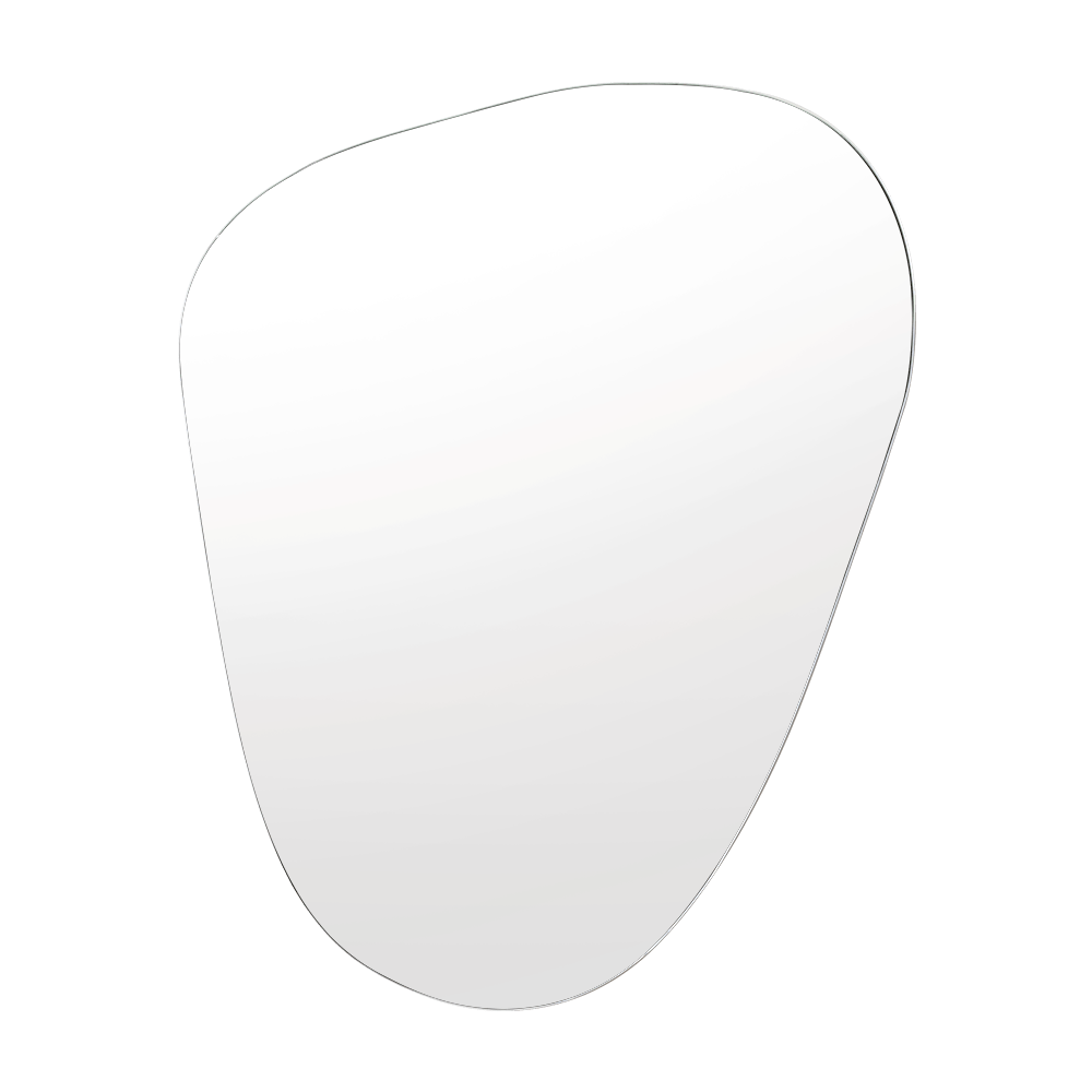 Espejo de Baño Baikal Gris 60x80cm Asimetrico sin Marco - ESPEJOS DE BANHO | Bylmo