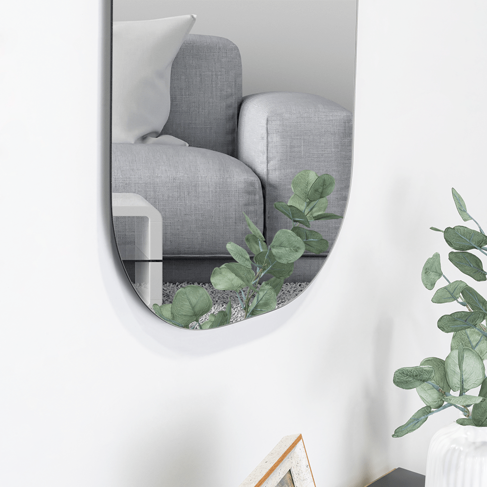 Espejo de Baño Nany Gris 43x68cm Rectangular sin Marco - ESPEJOS DE BANHO | Bylmo