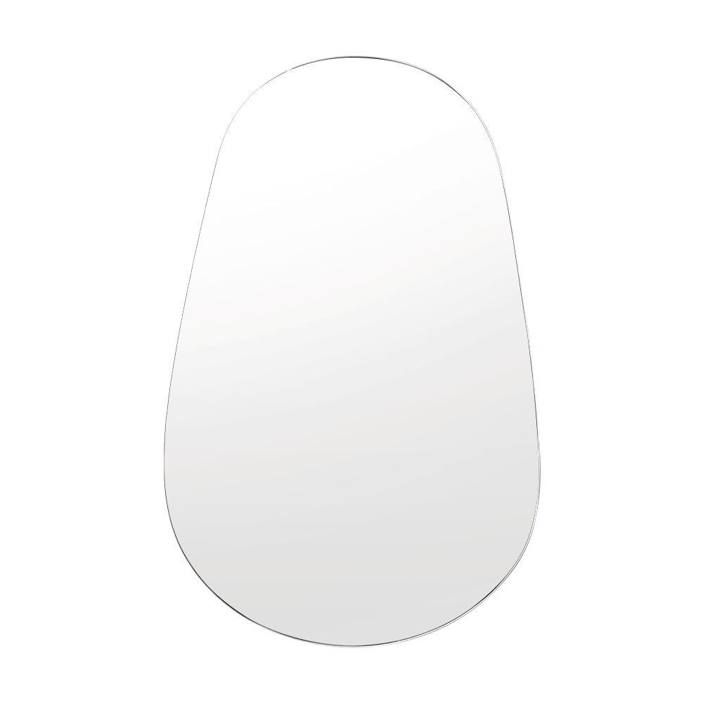Espejo de Baño Luty Gris 45x70cm Asimetrico sin Marco - ESPEJOS DE BANHO | Bylmo