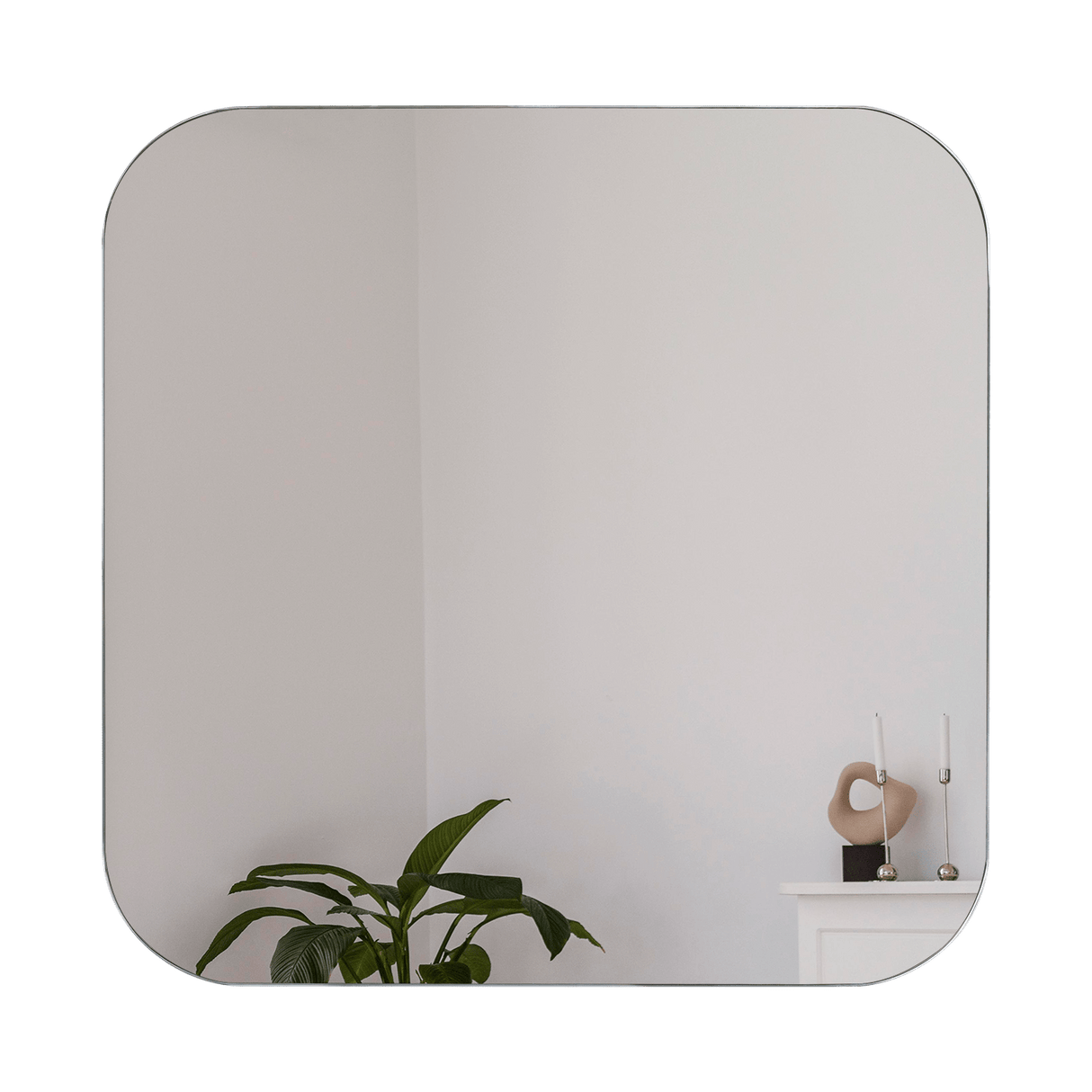 Espejo de Baño Lia Gris 60x60cm Cuadrado sin Marco - ESPEJOS DE BANHO | Bylmo