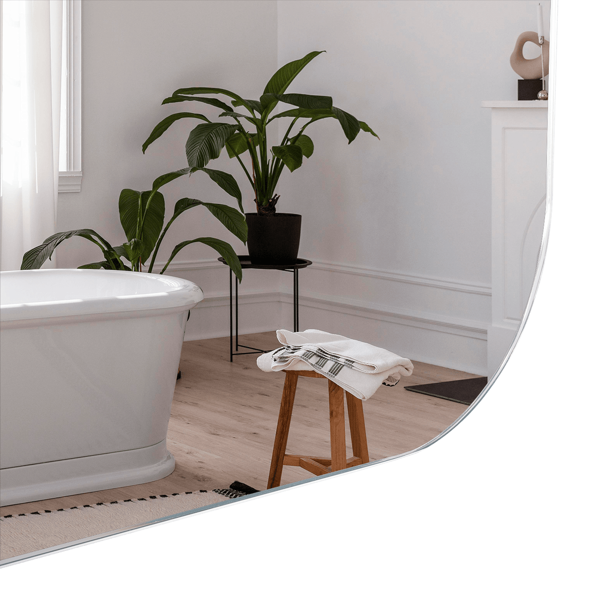 Espejo de Baño Lia Gris 60x60cm Cuadrado sin Marco - ESPEJOS DE BANHO | Bylmo