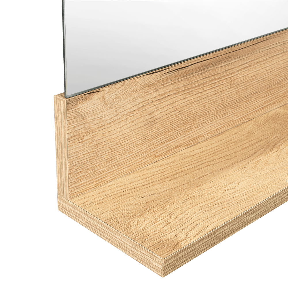 Espejo de Baño Lilo Duna y Gris 40x60cm Rectangular sin Marco - ESPEJOS DE BANHO | Bylmo