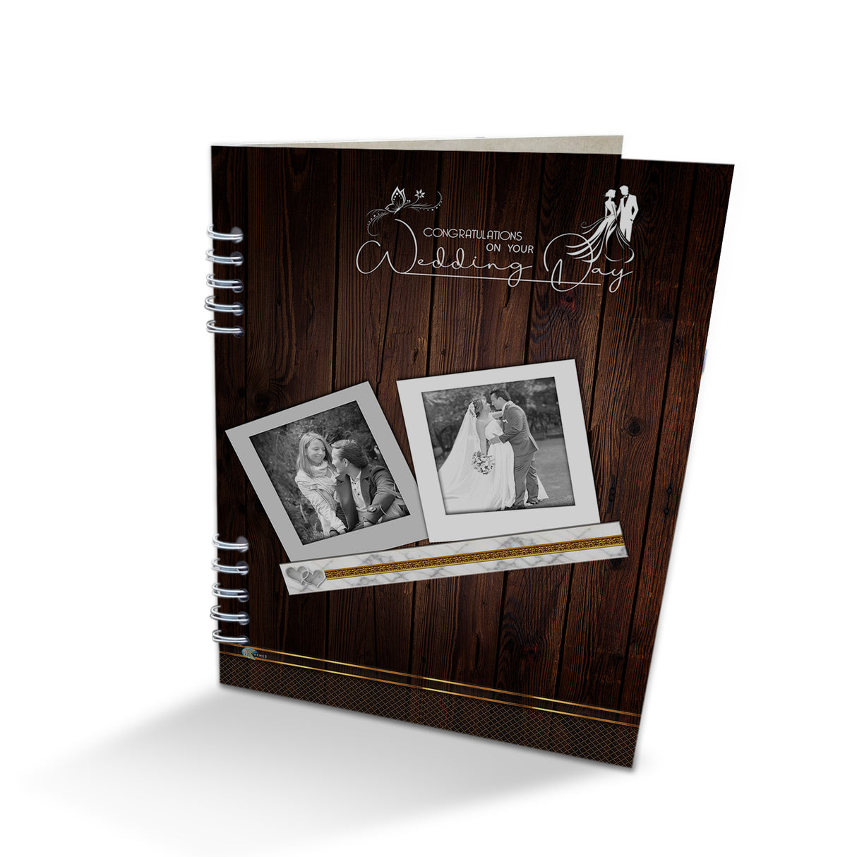 Álbum de Fotos Bodas Café 24x32cm Argollado de Veinte Páginas - ALBUMES DE FOTOS | Bylmo