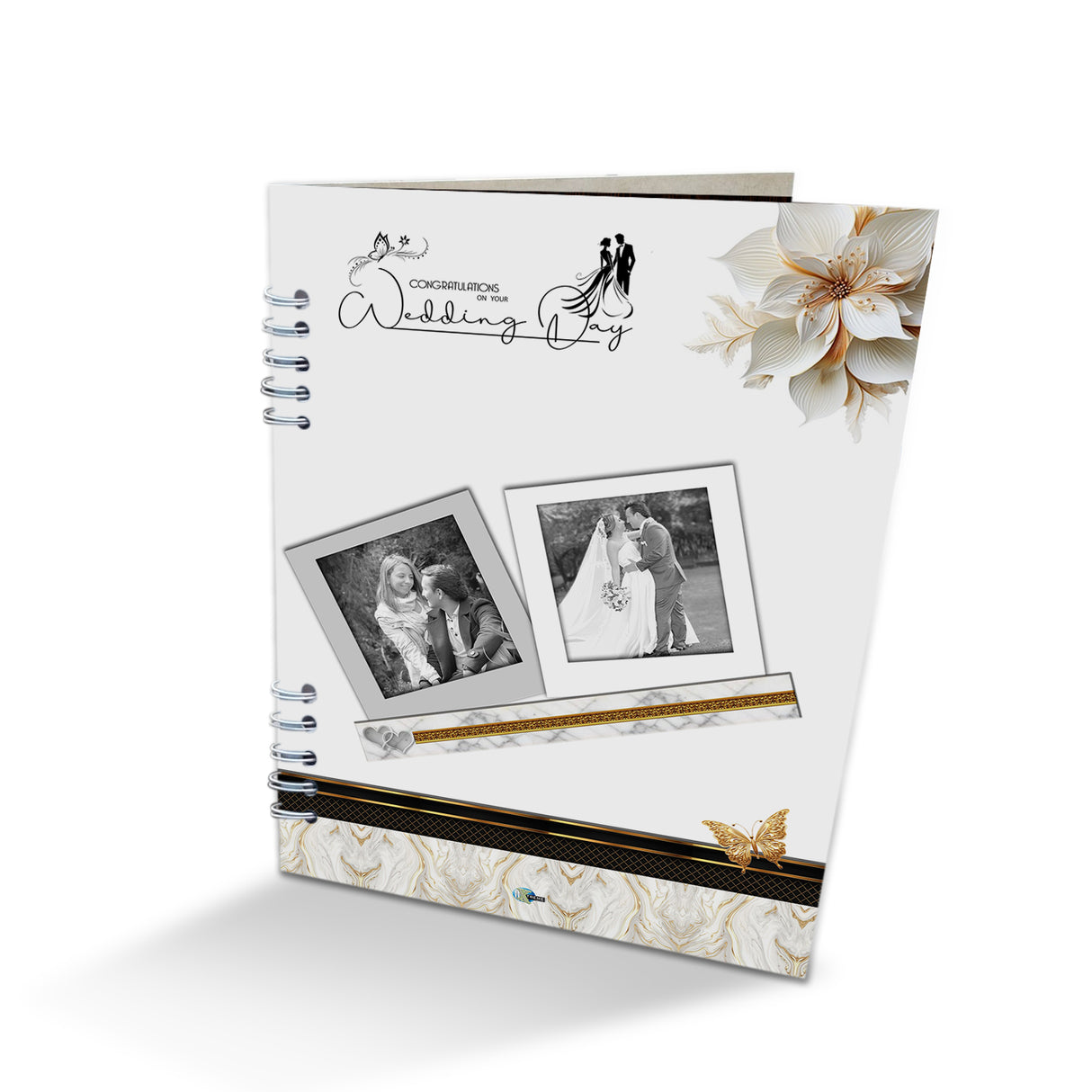 Álbum de Fotos Bodas Blanco 24x32cm Argollado de Veinte Páginas - ALBUMES DE FOTOS | Bylmo