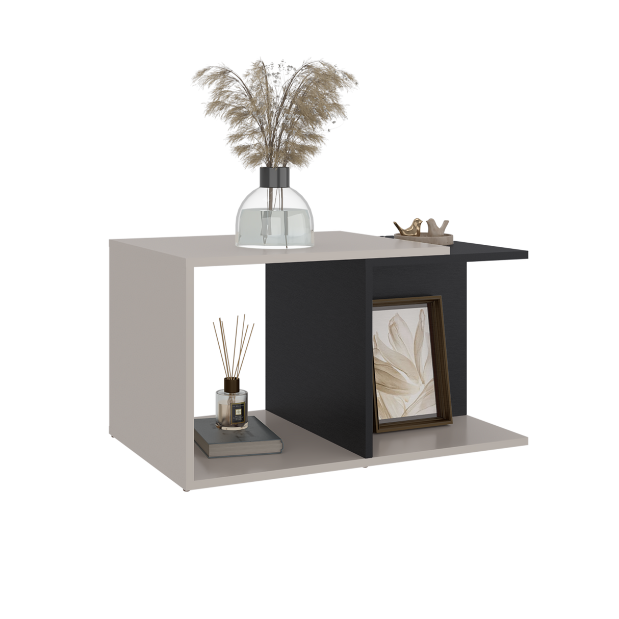 Mesa de Centro Cuera Capri y Wengue 75x3905cm Rectangular con Compartimientos - MESAS DE CENTRO | Bylmo