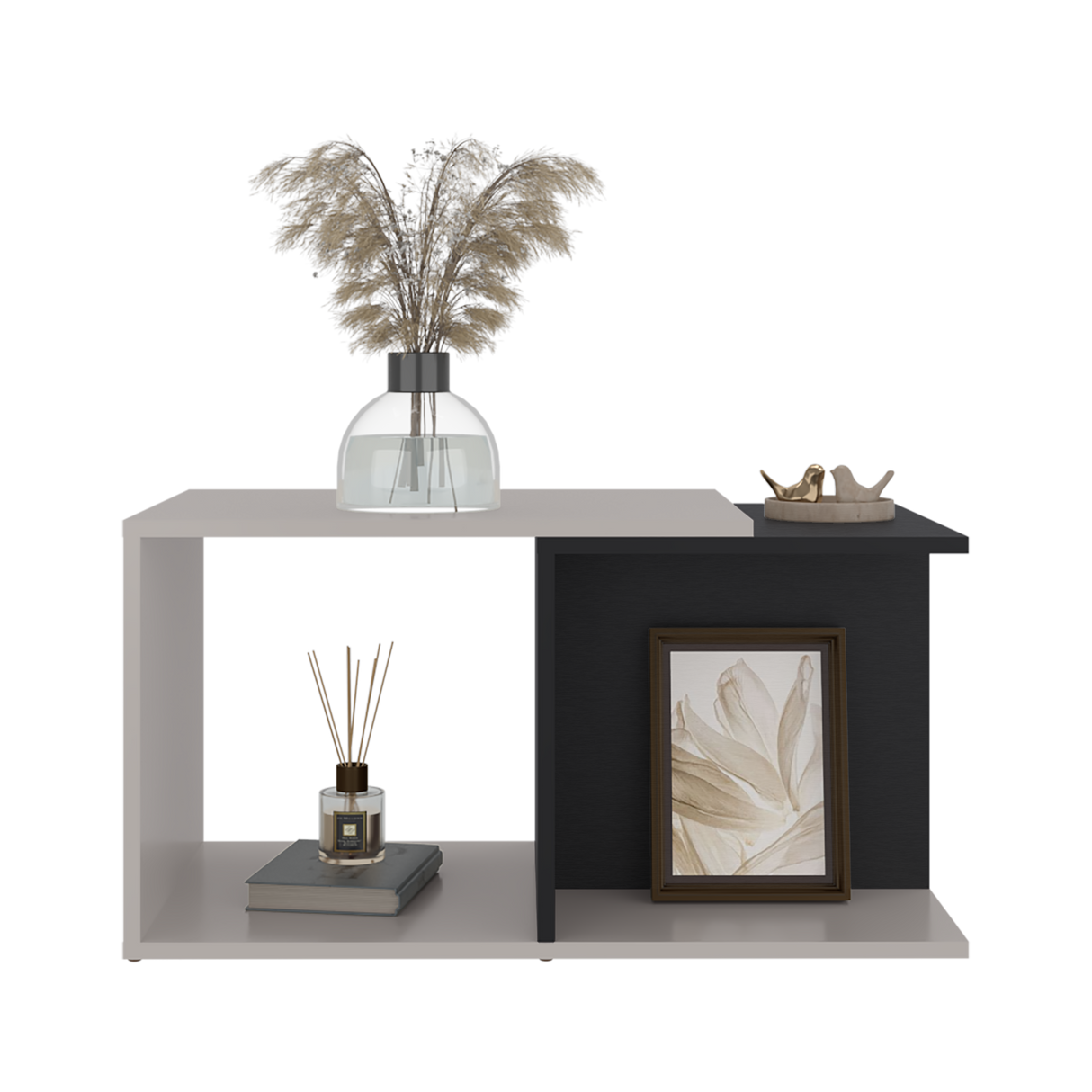 Mesa de Centro Cuera Capri y Wengue 75x3905cm Rectangular con Compartimientos - MESAS DE CENTRO | Bylmo