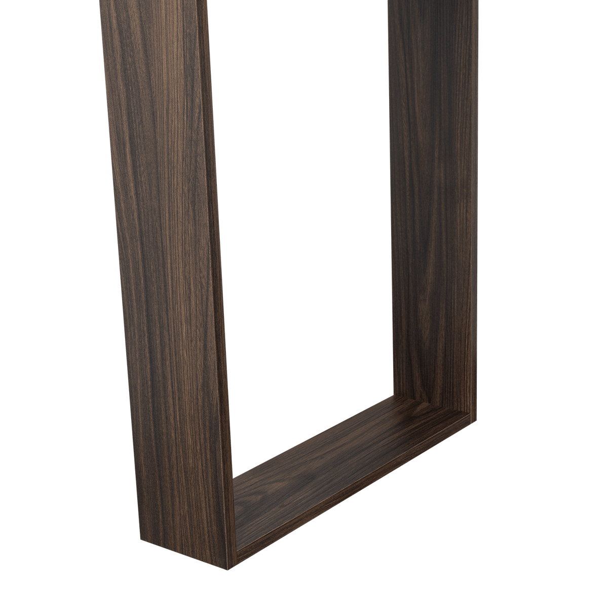 Escritorio Cuera Nogal 120x73.5cm sin Cajones y con Organizador de Libros - ESCRITORIOS | Bylmo