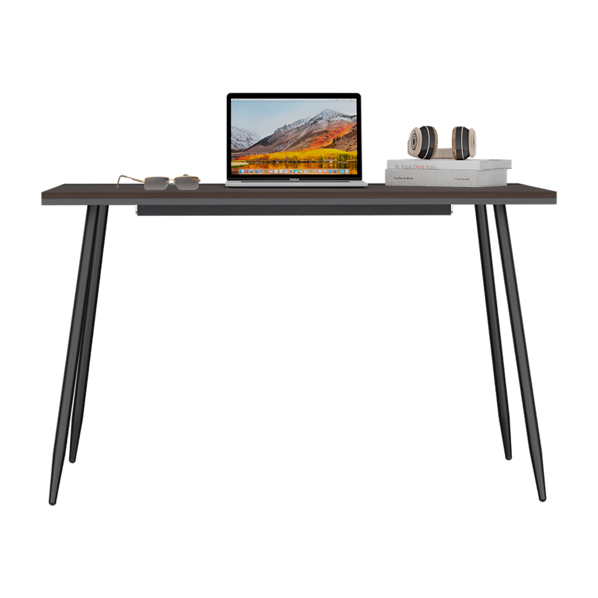 Escritorio Zurich Milan y Plomo 120.1x74.3cm sin Cajones - ESCRITORIOS | Bylmo