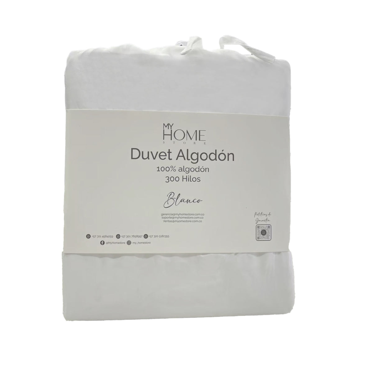 Funda de Duvet Acolchado Conttont Blanco 280x240cm Doble Faz para Cama King - TENDIDOS Y CUBRELECHOS | Bylmo