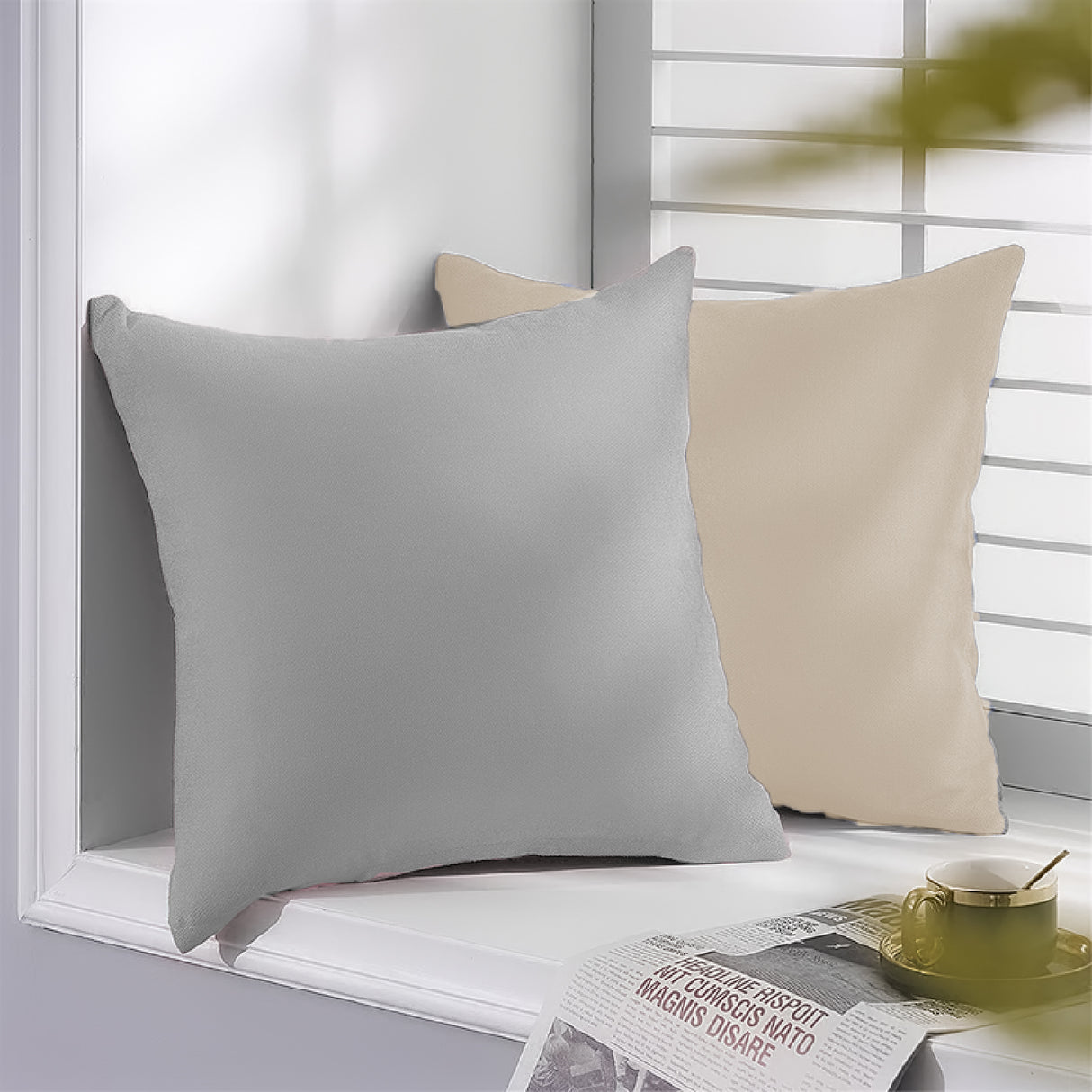 Combo Edredón Acolchado Bicolor Beige y Gris Claro 280x240cm Doble Faz para Cama King - TENDIDOS Y CUBRELECHOS | Bylmo