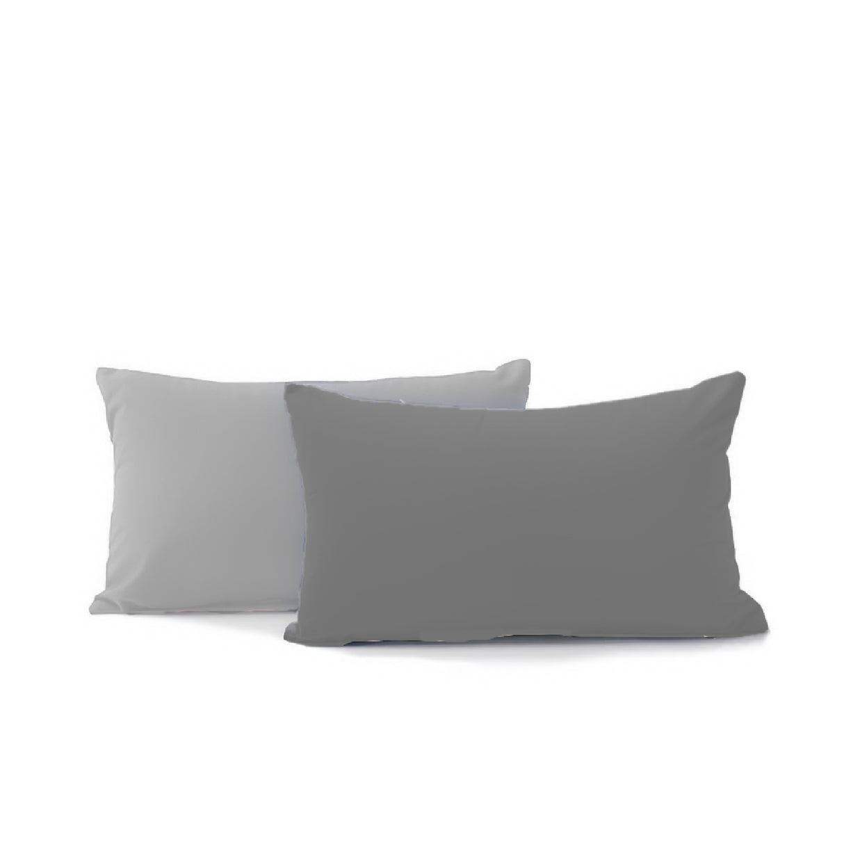 Combo Edredón Acolchado Bicolor Gris Oscuro y Gris Claro 220x240cm Doble Faz para Cama Doble - TENDIDOS Y CUBRELECHOS | Bylmo