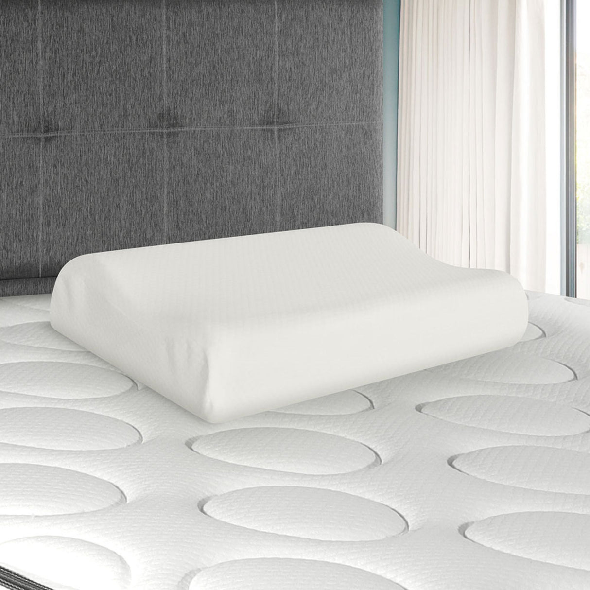 Almohada Viscofoam Espuma Firme 59x39cm Para Dormir Boca Arriba Y De Costado - ALMOHADAS | Bylmo