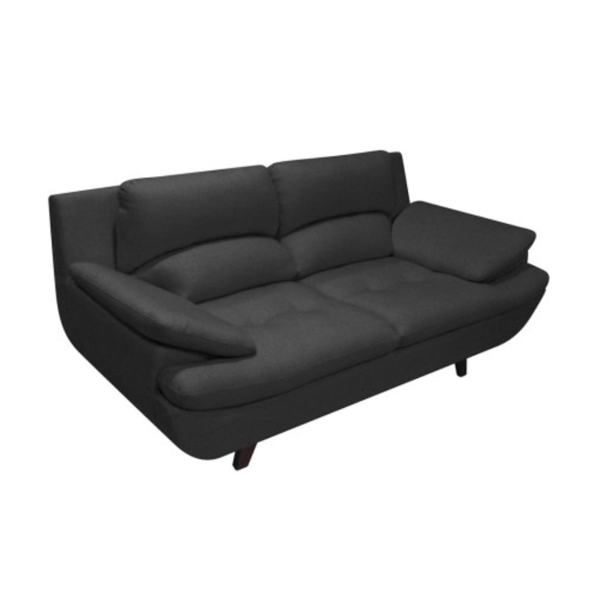 Sala Cindy Gris Oscuro 180x85cm de Tres Puestos con Apoya Brazos y Resistente a Rasguños - SOFAS Y POLTRONAS | Bylmo